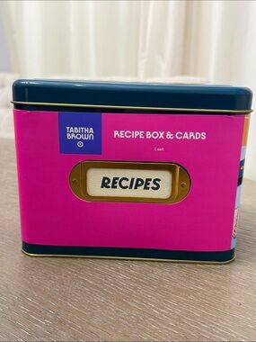 Tabitha Brown Teal Recipe Box & Cards